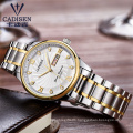 Cadisen 2012 Lovers Watch Luxury Brand Stainless Steel Display Date Waterproof Mens Quartz Watch Couple Watches